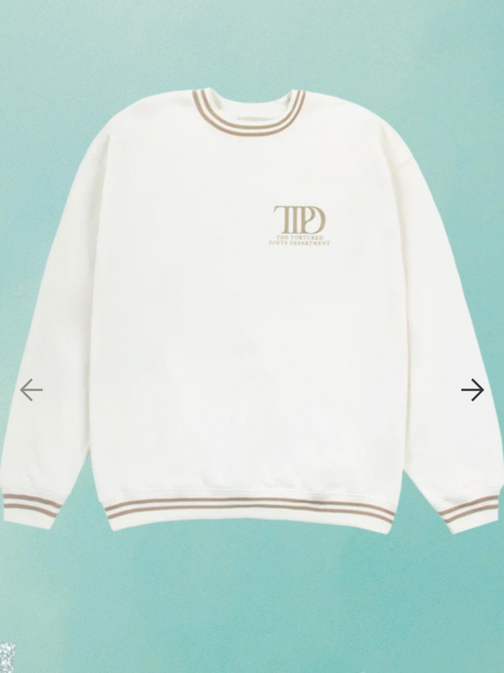 Taylor Swift Tortured Poets Sweatshirt NWOT